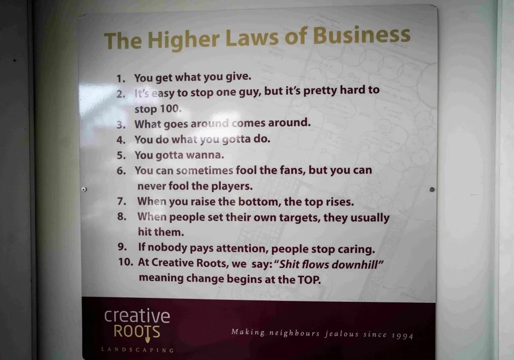 The Higher Laws of Business - Creative Roots